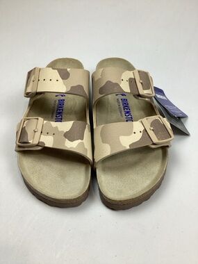 Birkenstock Arizona Soft Footbed Camo 2 Strap Slide Sandals Size 6 NEW!